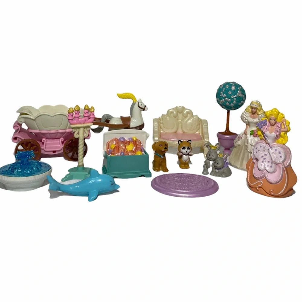 Vintage Princess Doll Fairytale Toys 14 Pc Set